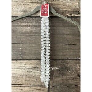 Vintage Garden Ridge Square Block 9 Feet Garland Clear